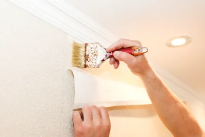 Pose de papier peint à Chanonat — revêtements muraux et toiles de verre